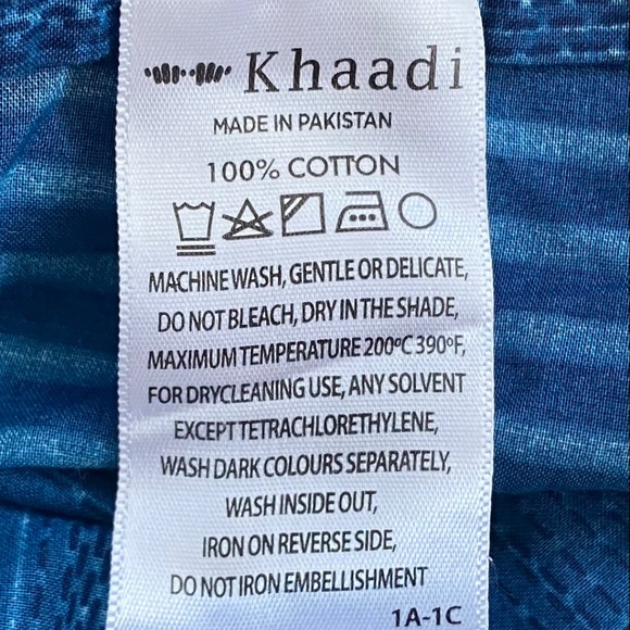 Khaadi Tunic Dress/Swimsuit Cover-Up Pink/Blue/Multi Size 8 - Picture 5 of 7